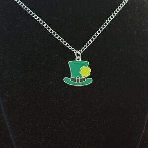 Leprechaun Irish Hat Pendant Necklace